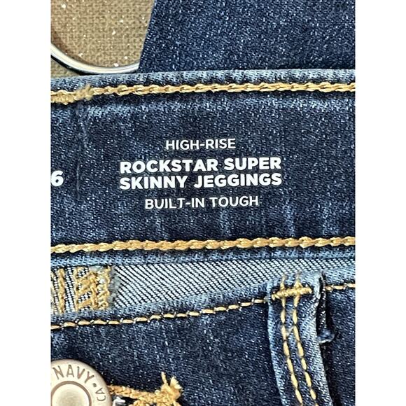Old Navy Jeans Girls 16 High-Rise Rockstar Super Skinny Jeggings Built-In Tough - Picture 10 of 14